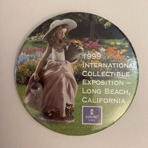 Lladro 1999 International Collectible Expo Long Beach CA button